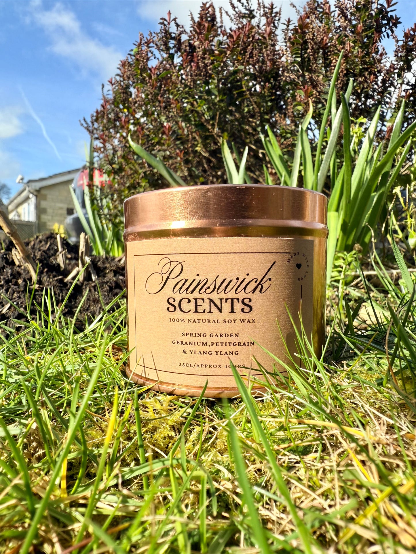 Spring Garden Scented Tinned Candle