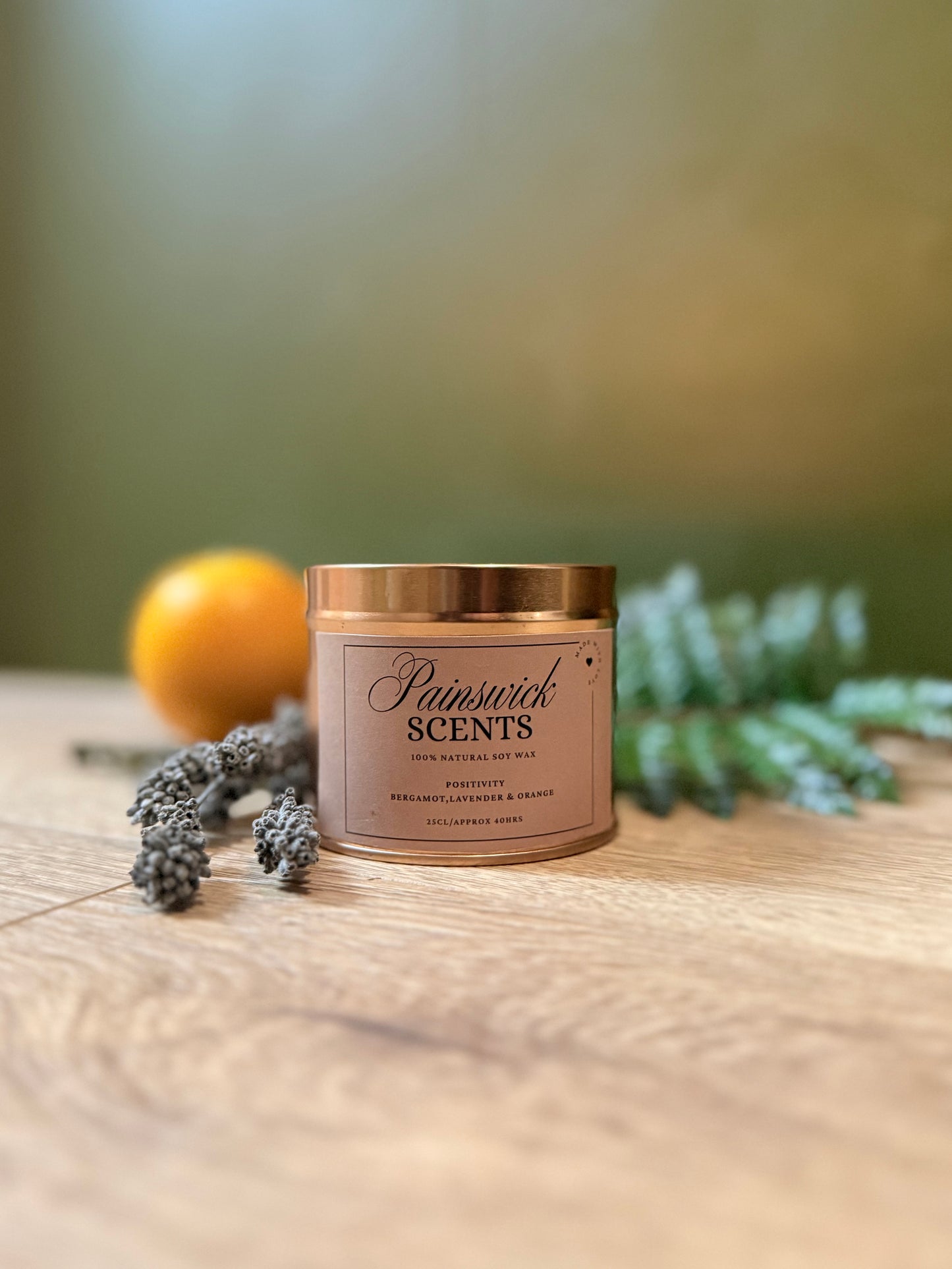 Positivity Scented Tin Candle