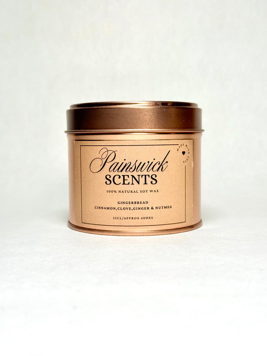 GingerBread Scented Tin Candle