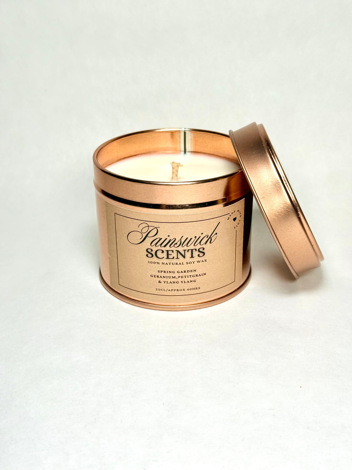 Spring Garden Scented Tinned Candle